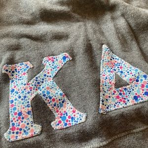 Kappa Delta gray zip up size Small